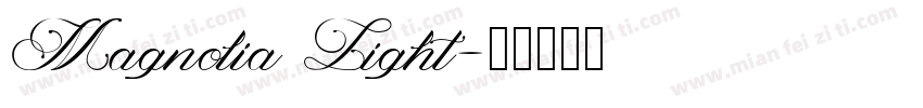 Magnolia Light字体转换
